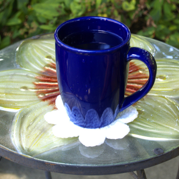 Daisy Coasters, Daisy Appliques - MADE TO ORDER - Picture 3 of 6